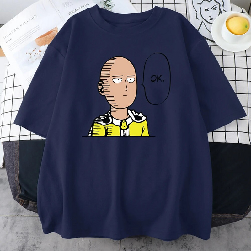 Anime One Punch Hero Saitama Oppai Ženska majica kratkih rukava 2023 Nova ljetna majica velikih veličina kratkih rukava Prozračne majice visoke kvalitete