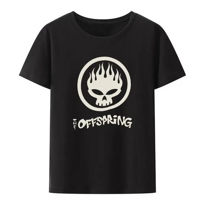 Flame Skull Head Punk mintás póló Női és Férfi Utódok Banda Hip-hop utcai ruházat divat Cool Camisetas nagy méretű felsők