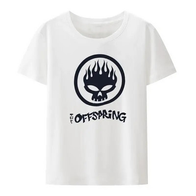 Flame Skull Head Punk mintás póló Női és Férfi Utódok Banda Hip-hop utcai ruházat divat Cool Camisetas nagy méretű felsők