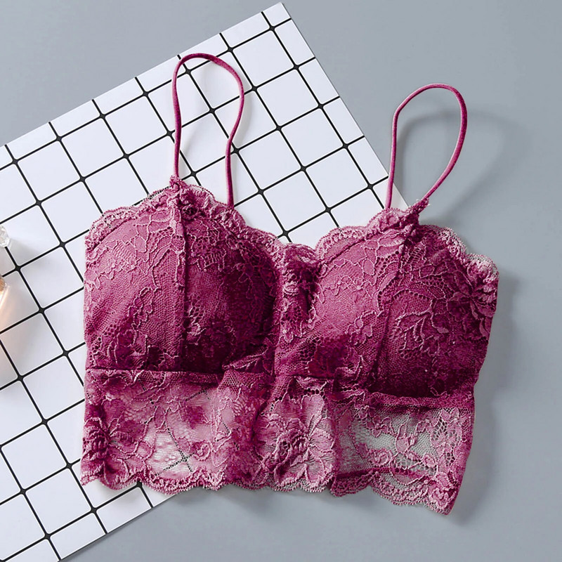 Dámska bezšvová push-up podprsenka, športová tvarujúca čipka, kvetinová podprsenka, crop top s plným košíčkom, fitness podprsenka na jogu, priedušná spodná bielizeň