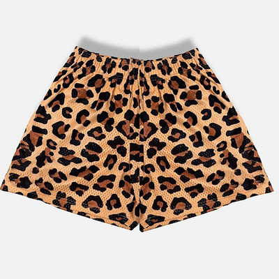 Férfi Quick Dry Leopard Print Hálós nadrágok Negyednadrágok Úszónadrágok Férfi Férfi Férfi Deszkanadrág Férfi Férfi fürdőruha