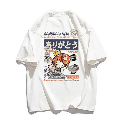 Nova japanska majica kratkih rukava Muška i ženska marka Majica kratkih rukava od čistog pamuka s printom crtića Ženska odjeća velikih veličina Besplatna dostava