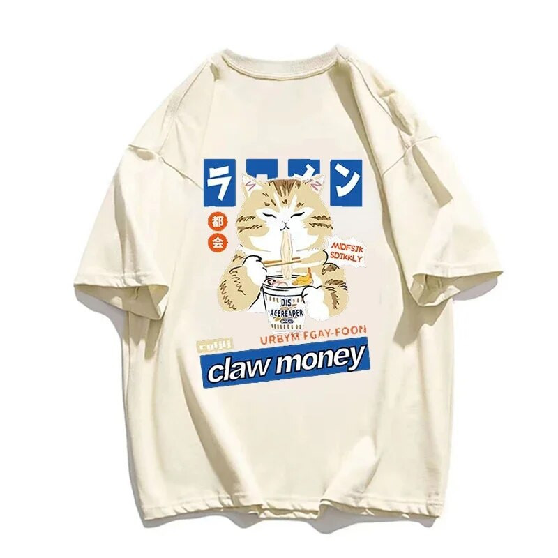 Nova japanska majica kratkih rukava Muška i ženska marka Majica kratkih rukava od čistog pamuka s printom crtića Ženska odjeća velikih veličina Besplatna dostava