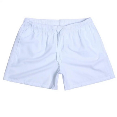 Мъжки бански костюми Ежедневни едноцветни летни плажни къси панталони Мъжки бански гащета с шнурове ropa hombre шорты мужские