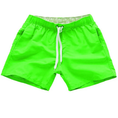 Мъжки бански костюми Ежедневни едноцветни летни плажни къси панталони Мъжки бански гащета с шнурове ropa hombre шорты мужские