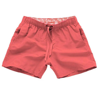 Мъжки бански костюми Ежедневни едноцветни летни плажни къси панталони Мъжки бански гащета с шнурове ropa hombre шорты мужские