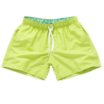 Мъжки бански костюми Ежедневни едноцветни летни плажни къси панталони Мъжки бански гащета с шнурове ropa hombre шорты мужские