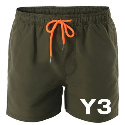 Бански гащи Бански шорти за мъже Бързосъхнещи борд шорти Бански костюм Дишащ шнур с джобове за сърфиране на плаж Лято