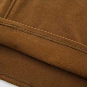 Модна тениска с реглан ръкав Basics Thermal T-Shirt Дамски голям размер Есен Зима Ежедневно облекло Вътрешни тениски Блок цветни горнища