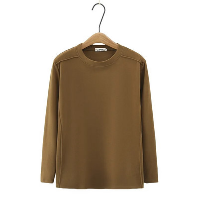 Modna toplinska majica kratkih rukava s raglan rukavima, ženska velika veličina, jesen, zima, ležerna odjeća unutar majica, gornji dijelovi u blok bojama