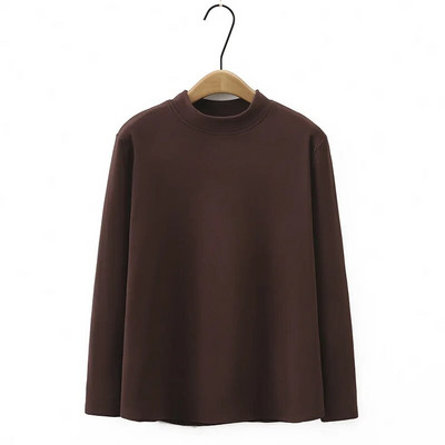 Modna toplinska majica kratkih rukava s raglan rukavima, ženska velika veličina, jesen, zima, ležerna odjeća unutar majica, gornji dijelovi u blok bojama