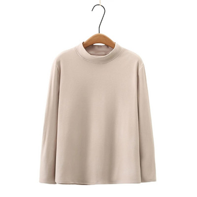 Modna toplinska majica kratkih rukava s raglan rukavima, ženska velika veličina, jesen, zima, ležerna odjeća unutar majica, gornji dijelovi u blok bojama