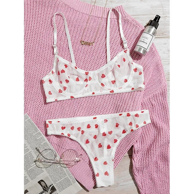 Lopnt Dámska spodná bielizeň Sexy spodná bielizeň pre ženy Body šortky Push-up podprsenka Elegantná dámska spodná bielizeň Transparentná intímna spodná bielizeň Set