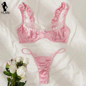 Finom szatén fehérnemű szexi fehérnemű 2 részes női szett fehérnemű varrat nélküli melltartó rövid készletek csipke patchwork erotikus fehérnemű intim