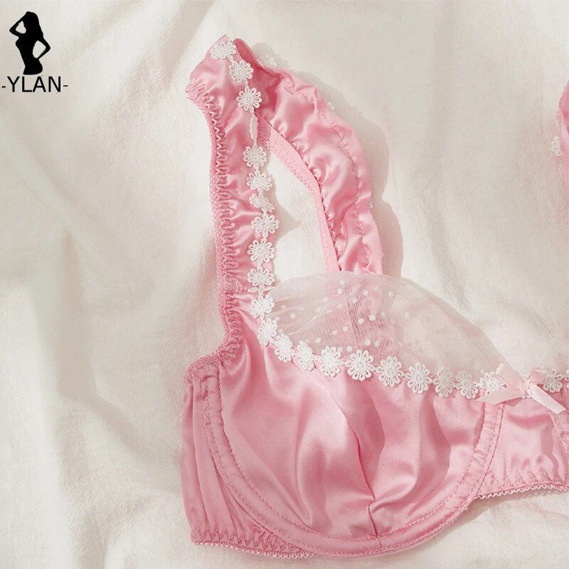 Finom szatén fehérnemű szexi fehérnemű 2 részes női szett fehérnemű varrat nélküli melltartó rövid készletek csipke patchwork erotikus fehérnemű intim