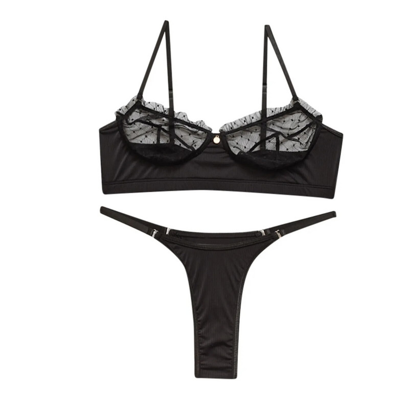 Garter Up Σέξι Γυναικείο Σετ Σουτιέν Κρεμαστό Δαντέλα Ζώνη Εσωρούχων Σέξι νυχτικά Push Up Εσώρουχα κατά της χαλάρωσης Bralette Mujer Lenceria