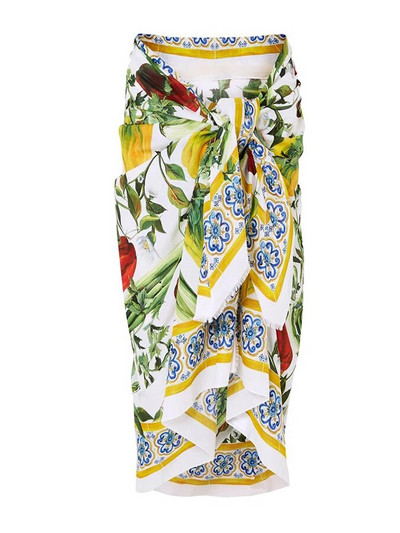 Vintažinio rašto maudymosi kostiumėlių komplektas moterims su uždengimu Seksualūs aukšto juosmens bikiniai vasaros paplūdimio mados detalės prabangiai elegancijai ir plonai