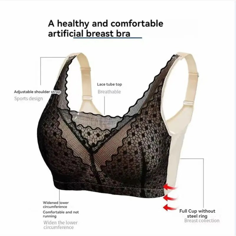 yuei imay Operacija oblikovanja grudi s vanjskim džepom na grudima nakon mastektomije, uski steznik od pamuka