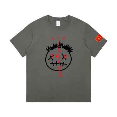 Nyári divat nagy méretű póló Férfi női póló Alkalmi Cactus Jack póló Vastag pamut Hip Hop utcai ruházat túlméretezett felső póló