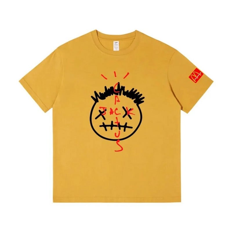 Nyári divat nagy méretű póló Férfi női póló Alkalmi Cactus Jack póló Vastag pamut Hip Hop utcai ruházat túlméretezett felső póló