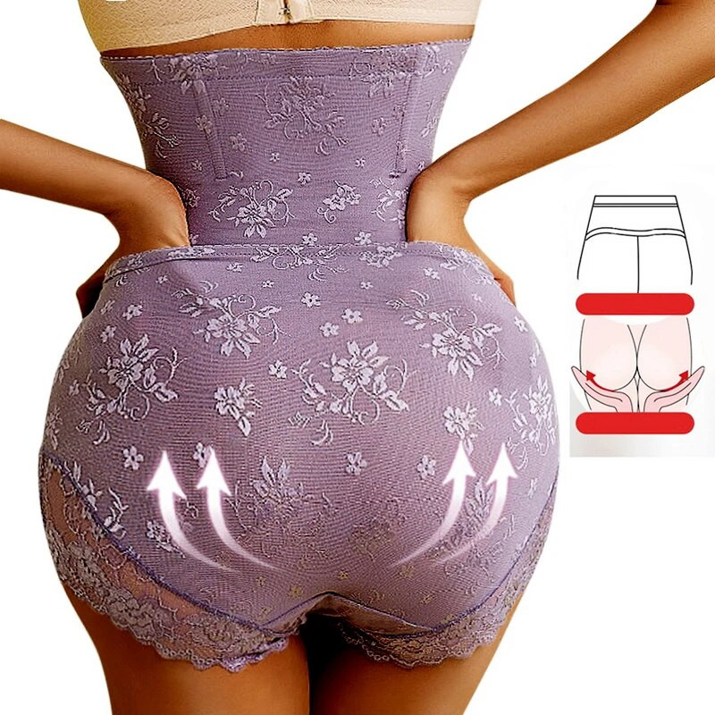 AfruliA Body Shaper Butt Lifter Seksi čipkasti Shapers s patentnim zatvaračem Double Control gaćice Ženska odjeća za oblikovanje tijela Korzeti za struk