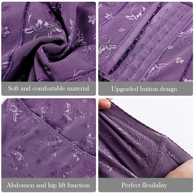 AfruliA Body Shaper Butt Lifter Seksi čipkasti Shapers s patentnim zatvaračem Double Control gaćice Ženska odjeća za oblikovanje tijela Korzeti za struk