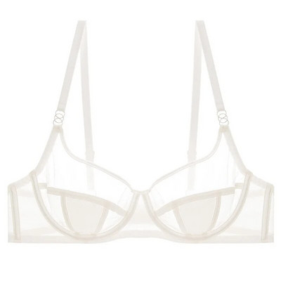 2 τεμάχια σέξι σατινέ σετ εσωρούχων Εξαιρετικά λεπτό μεγάλο στήθος που δείχνει μικρό με ατσάλινα δαχτυλίδια Κοστούμι εσωρούχων με σουτιέν