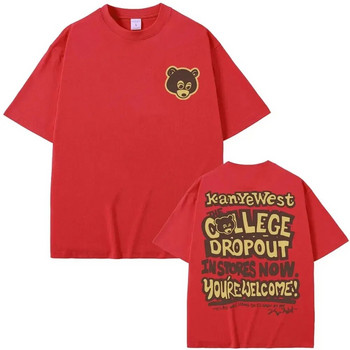 Ο καλύτερος διάσημος Kanye West The College Dropout Graphics Tshirt Ανδρικά γυναικεία Hip Hop Rap Vintage T-shirts Plus size γυναικεία ρούχα