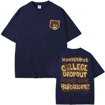 Ο καλύτερος διάσημος Kanye West The College Dropout Graphics Tshirt Ανδρικά γυναικεία Hip Hop Rap Vintage T-shirts Plus size γυναικεία ρούχα