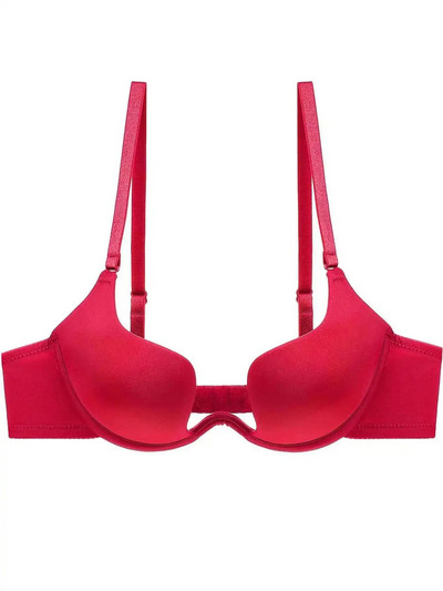 Női szexi Push Up melltartó Cross Back Deep U alakú női estélyi ruha hát nélküli melltartó