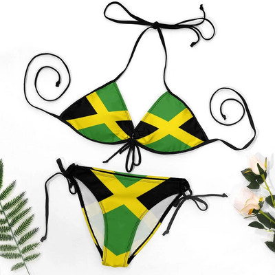 Bikini Jamaica Steagul Jamaican Drapel Raggae Drăguț Exotic Bikini pentru femei Umor Costume de baie de calitate superioară Imbracaminte de plajă