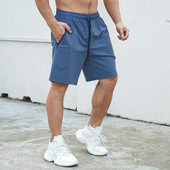 Υψηλής ελαστικότητας Άνδρες τρέξιμο τζόκινγκ Αθλητισμός Quick Dry σορτς Γυμναστήριο Γυμναστήριο Bodybuilding Προπόνηση Αναπνεύσιμο σορτς προπόνησης