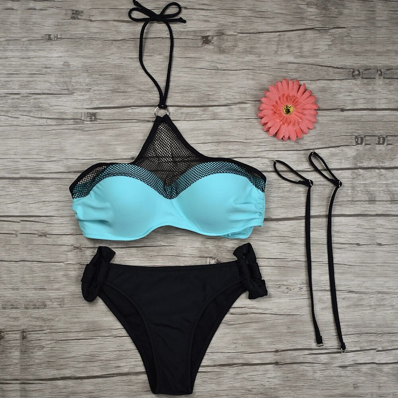Μπικίνι στρινγκ σέξι γυναικεία εσώρουχα παραλίας 2024 Σετ Push-up μαγιό 2 τεμαχίων Beachwear μαγιό για κορίτσια Μαγιό Καλοκαίρι