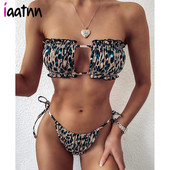 Seksi bikini 2023 Plisirani Bandeau kupaći kostim Ženski kupaći kostim Ženski mini bikini set s tangama Odjeća za kupanje za kupanje za kupaći kostim