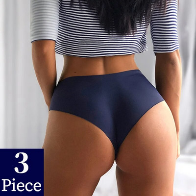TrowBridge 3PCS/Set Bešavne ženske gaćice Sportsko prozračno donje rublje Djevojačke udobne gaćice Seksi donje rublje Satenske gaćice