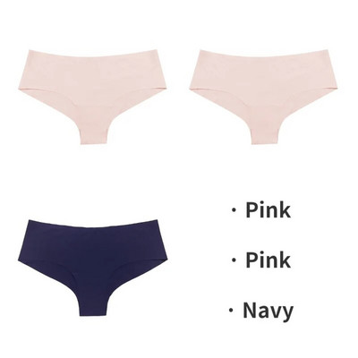 TrowBridge 3PCS/Set Bešavne ženske gaćice Sportsko prozračno donje rublje Djevojačke udobne gaćice Seksi donje rublje Satenske gaćice