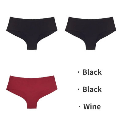 TrowBridge 3PCS/Set Bešavne ženske gaćice Sportsko prozračno donje rublje Djevojačke udobne gaćice Seksi donje rublje Satenske gaćice