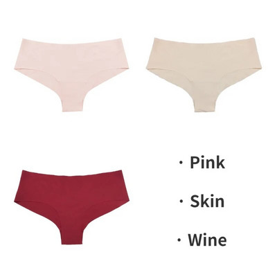 TrowBridge 3PCS/Set Bešavne ženske gaćice Sportsko prozračno donje rublje Djevojačke udobne gaćice Seksi donje rublje Satenske gaćice