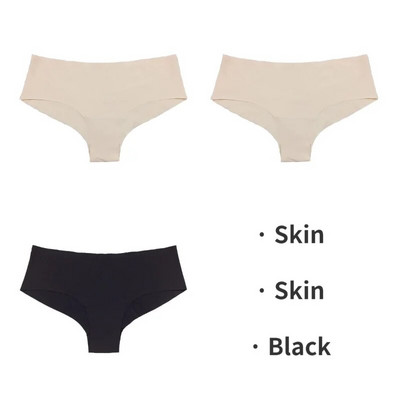TrowBridge 3PCS/Set Bešavne ženske gaćice Sportsko prozračno donje rublje Djevojačke udobne gaćice Seksi donje rublje Satenske gaćice