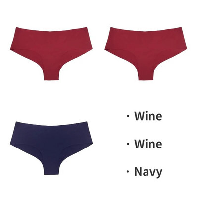 TrowBridge 3PCS/Set Bešavne ženske gaćice Sportsko prozračno donje rublje Djevojačke udobne gaćice Seksi donje rublje Satenske gaćice