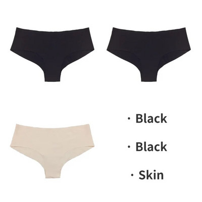 TrowBridge 3PCS/Set Bešavne ženske gaćice Sportsko prozračno donje rublje Djevojačke udobne gaćice Seksi donje rublje Satenske gaćice