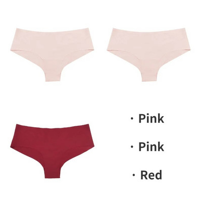 TrowBridge 3PCS/Set Bešavne ženske gaćice Sportsko prozračno donje rublje Djevojačke udobne gaćice Seksi donje rublje Satenske gaćice