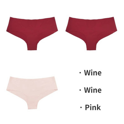 TrowBridge 3PCS/Set Bešavne ženske gaćice Sportsko prozračno donje rublje Djevojačke udobne gaćice Seksi donje rublje Satenske gaćice