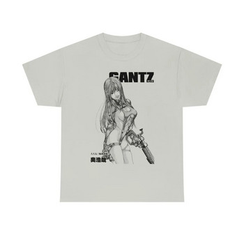 Тениска с японско аниме Gantz, манга, графични щампи, лятна мода, голям размер, памучна тениска с кръгло деколте и къс ръкав, дамска тениска