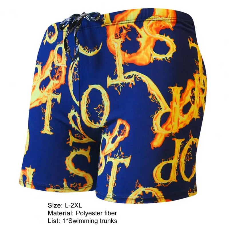 Plaukimo šortai Fashion Print Slim Plus Size Greitai džiūstantys elastingi juosmens šortai paplūdimio Vyriški Paplūdimio Apranga Vyriški Maudymosi Kelnaitės