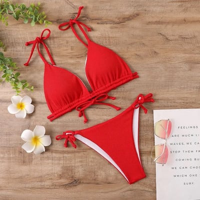 Costum de Bikini Costum de plajă de vară pentru femei Costum de baie Brazilia 2023 Costum de baie sexy pentru femei de primăvară fierbinte Biquini Ropa Mujer
