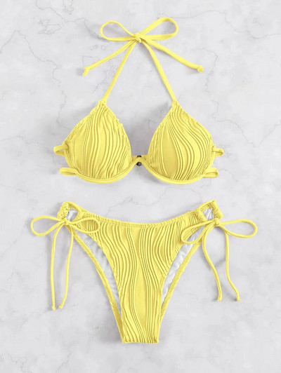 Seksi kupaći kostimi ispod žica 2024. Ženski kupaći kostimi Push Up Ženski kupaći kostimi za plažu Kupaći kostimi Bikini set za kupanje u bazenu Ljeto