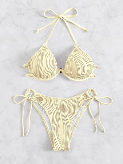 Seksi kupaći kostimi ispod žica 2024. Ženski kupaći kostimi Push Up Ženski kupaći kostimi za plažu Kupaći kostimi Bikini set za kupanje u bazenu Ljeto