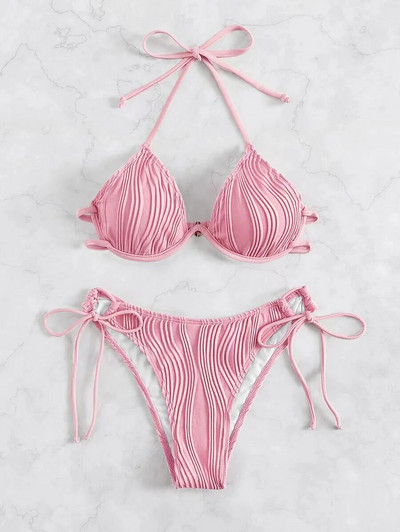 Seksi kupaći kostimi ispod žica 2024. Ženski kupaći kostimi Push Up Ženski kupaći kostimi za plažu Kupaći kostimi Bikini set za kupanje u bazenu Ljeto