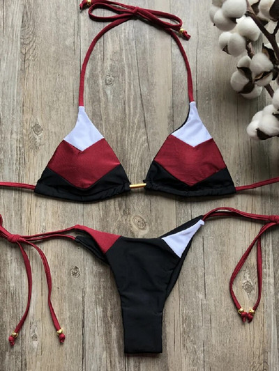 2023 Seksi bikini višebojni kupaći kostim Ženski kupaći kostim Push Up rebrasti bikini set Brazilski kupaći kostim Odjeća za plažu Bather Biquini